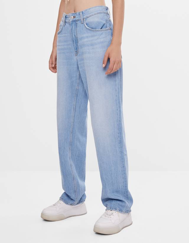 90's straight leg jeans - Denim - Man | Bershka