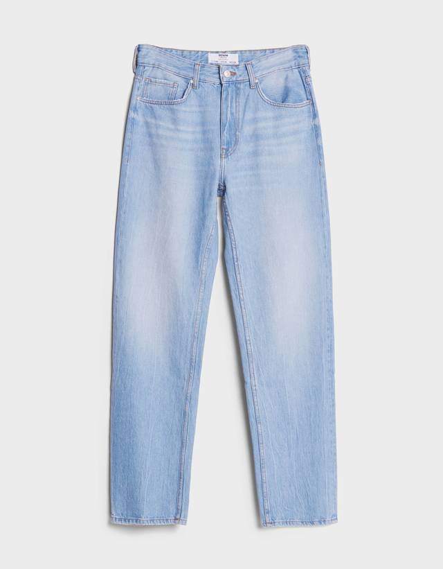 straight leg jeans bershka