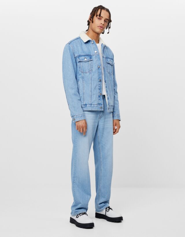 bershka straight leg jeans