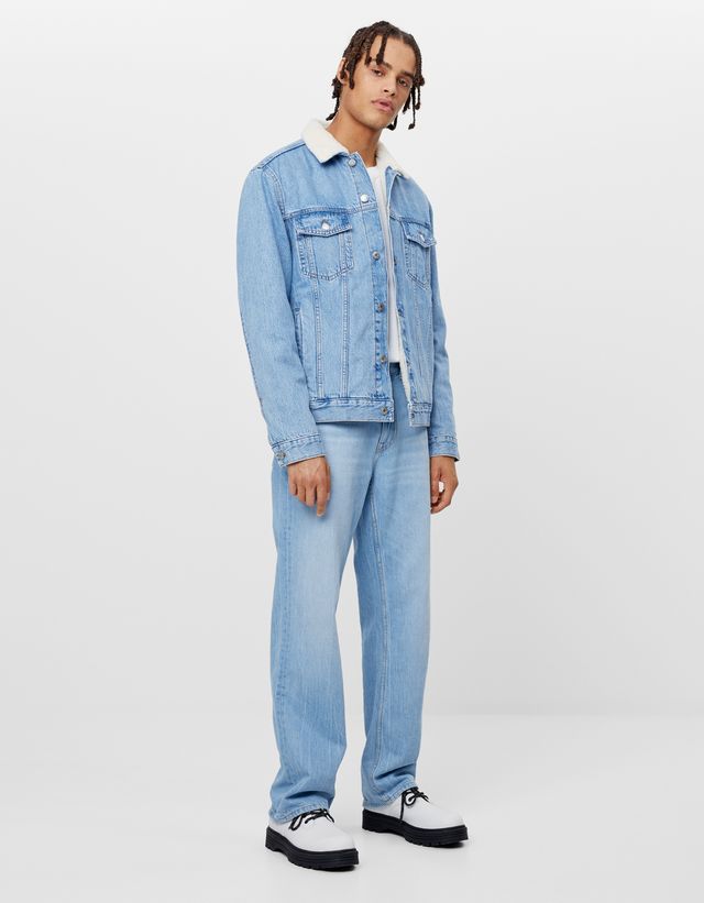 90s straight-leg jeans - null - Bershka 