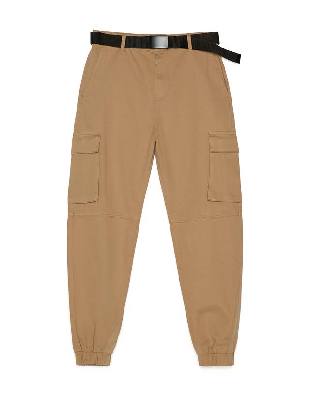 Pantalón cargo con cinturón - New Fits - Bershka España - Islas Canarias
