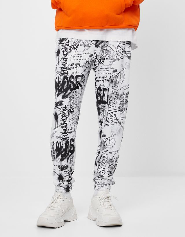Graffiti joggers - Woman | Bershka