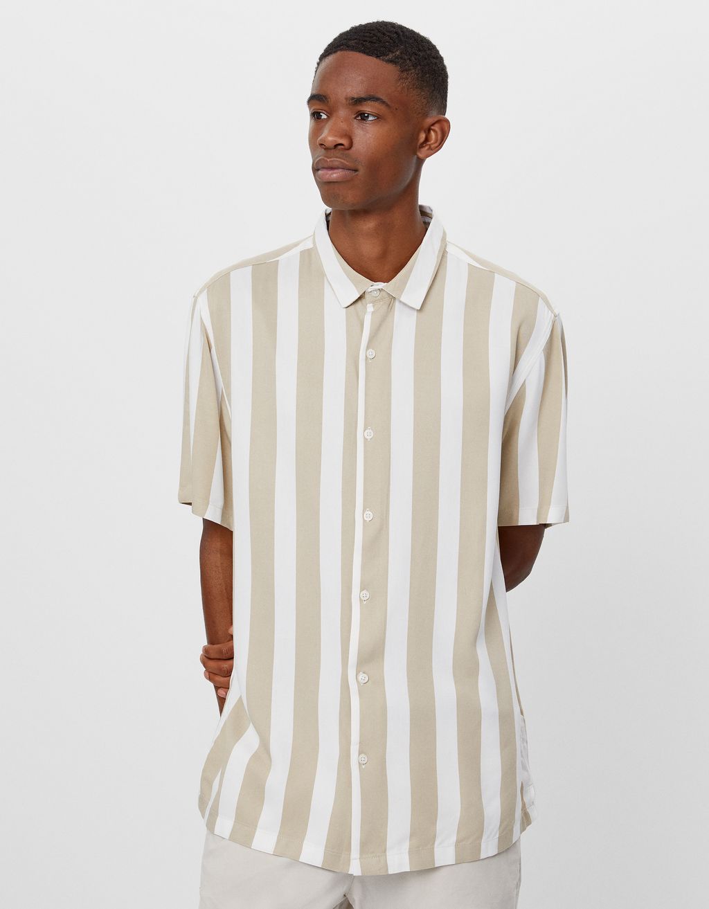 bershka striped shirt