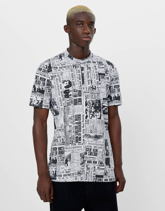 newspaper print shirt forever 21