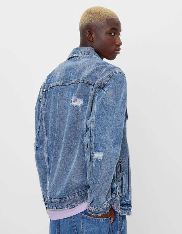 bershka denim jacket men