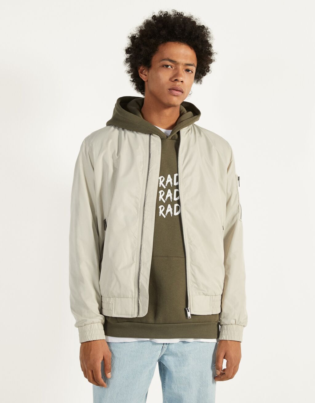 lightweight khaki jacket