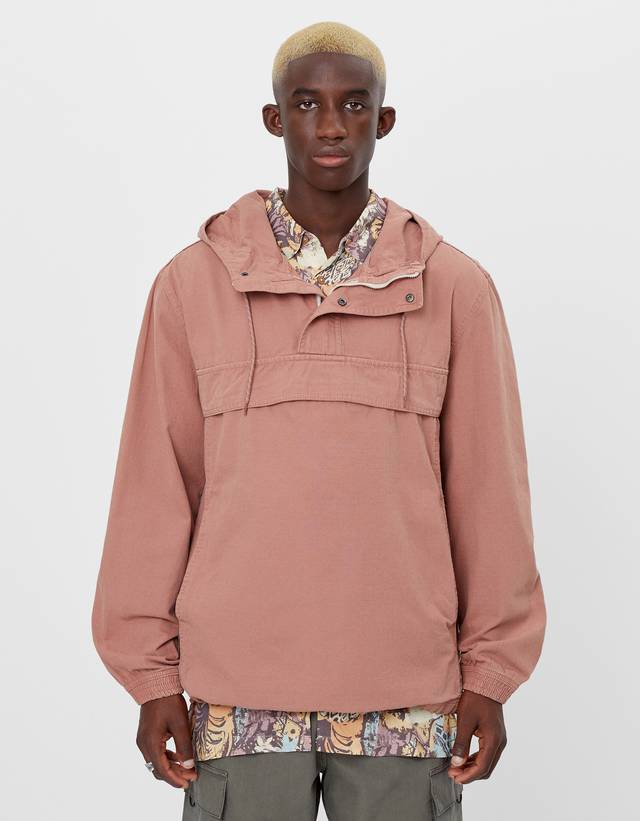 Cotton anorak jacket - Women | Bershka