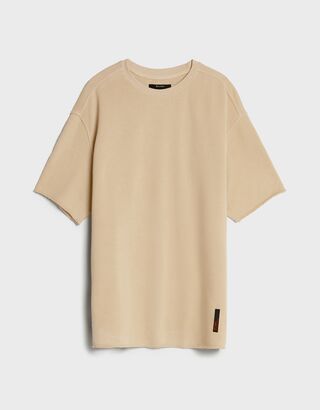 bershka jersey t shirt dress in khaki