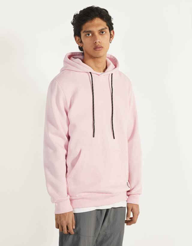 bershka pink hoodie