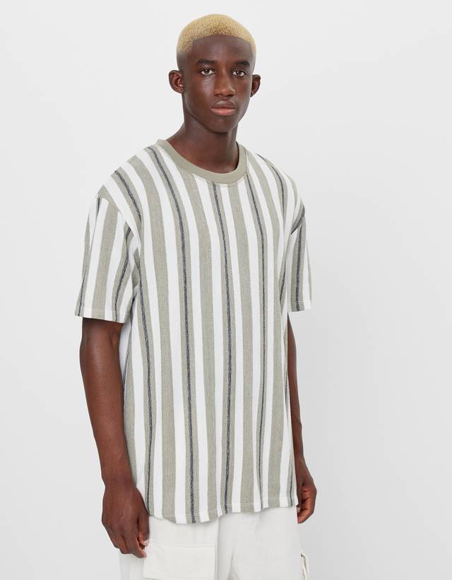 Striped T-shirt - Women | Bershka