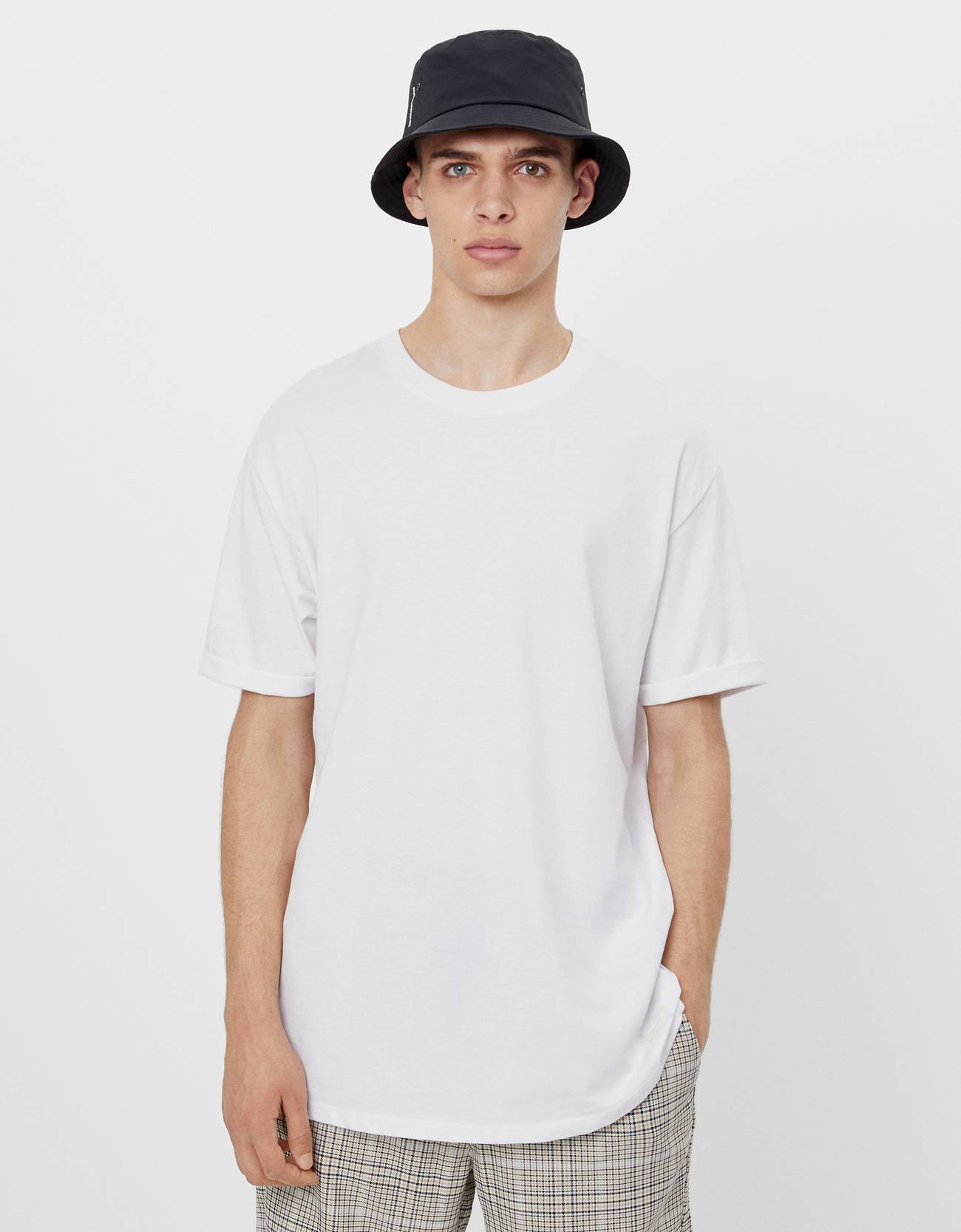 Kisa Kollu Uzun T Shirt Join Life Bershka Turkey