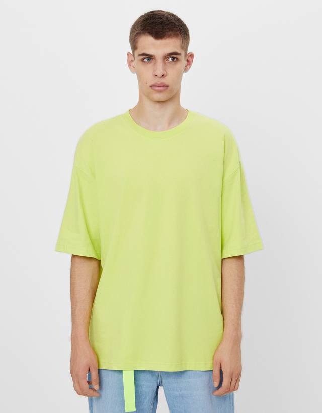 Oversize T Shirt Tisort Erkek Bershka