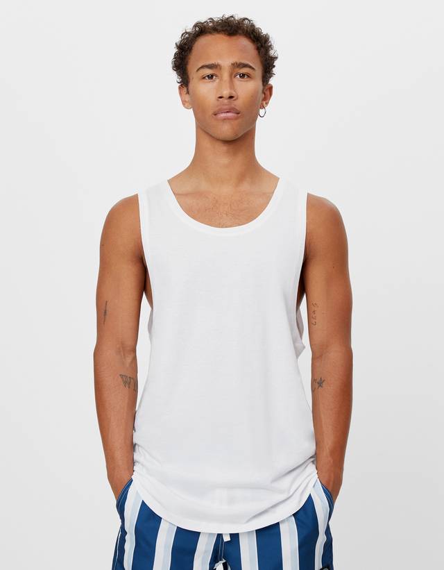 camisetas tirantes hombre bershka