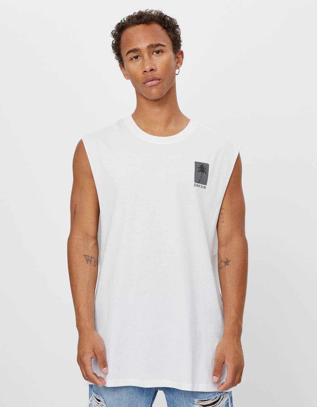 camisetas tirantes hombre bershka