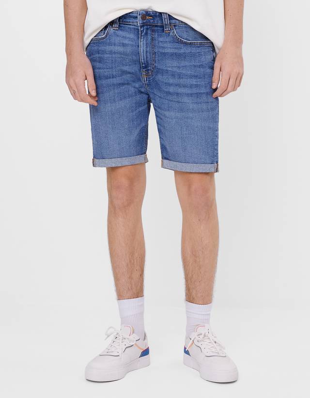 Super skinny fit denim Bermuda shorts - V2019 - Bershka Andorra