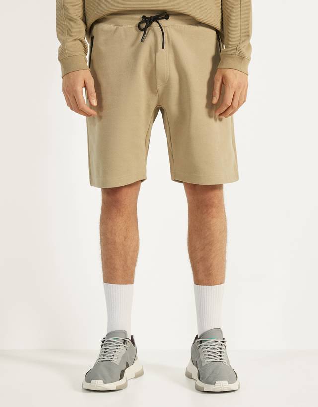 Fermuarli Cepli Bermuda Erkek Bershka