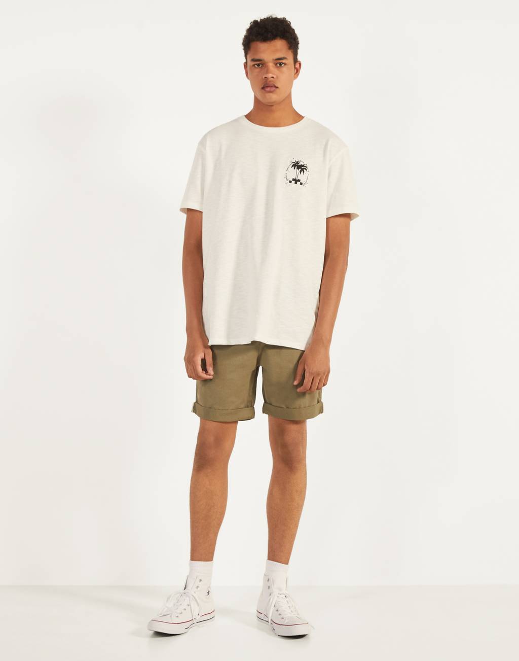 Belted Bermuda shorts - Trousers - Man