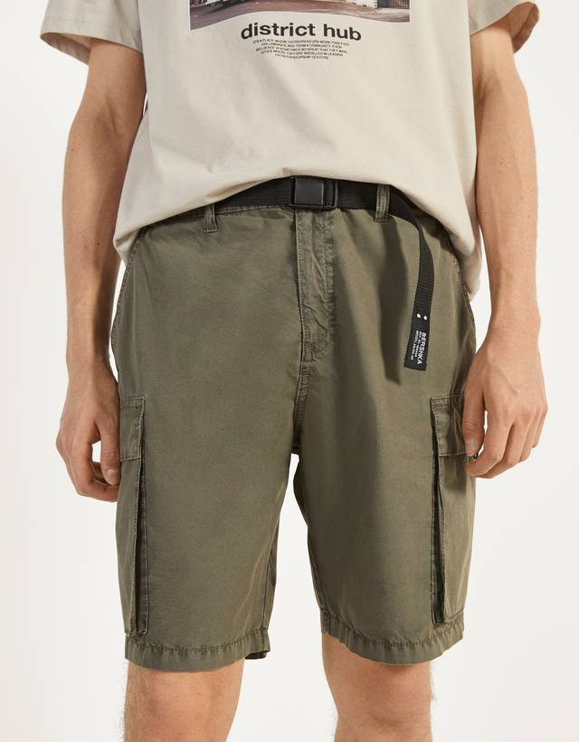 bershka cargo shorts