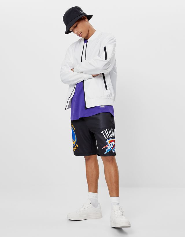 Erkek Desenli Bermuda Sortlar Yeni Koleksiyon Bershka