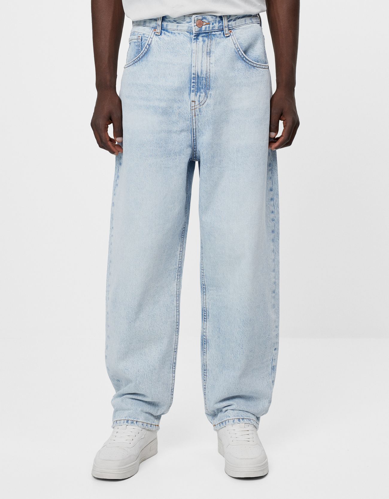 Wide-leg '90s jeans - Jeans - Man | Bershka