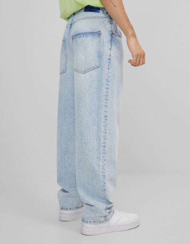 Wide-leg '90s jeans - Man | Bershka