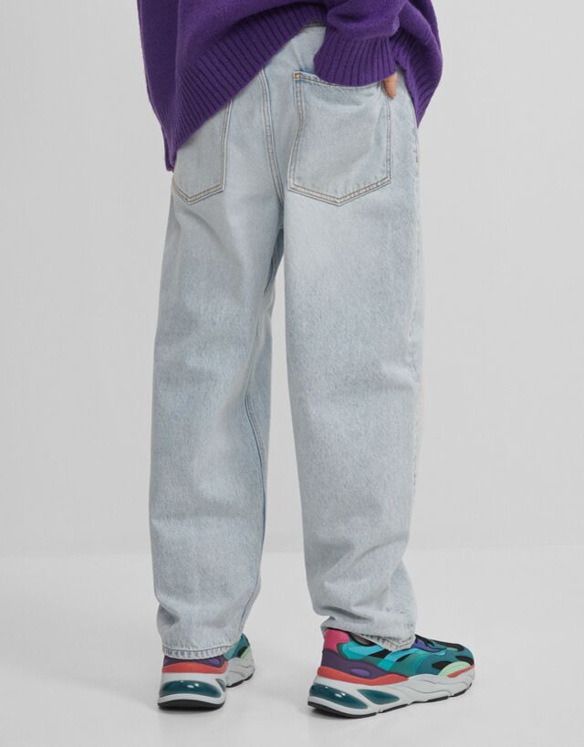 wide leg jeans bershka