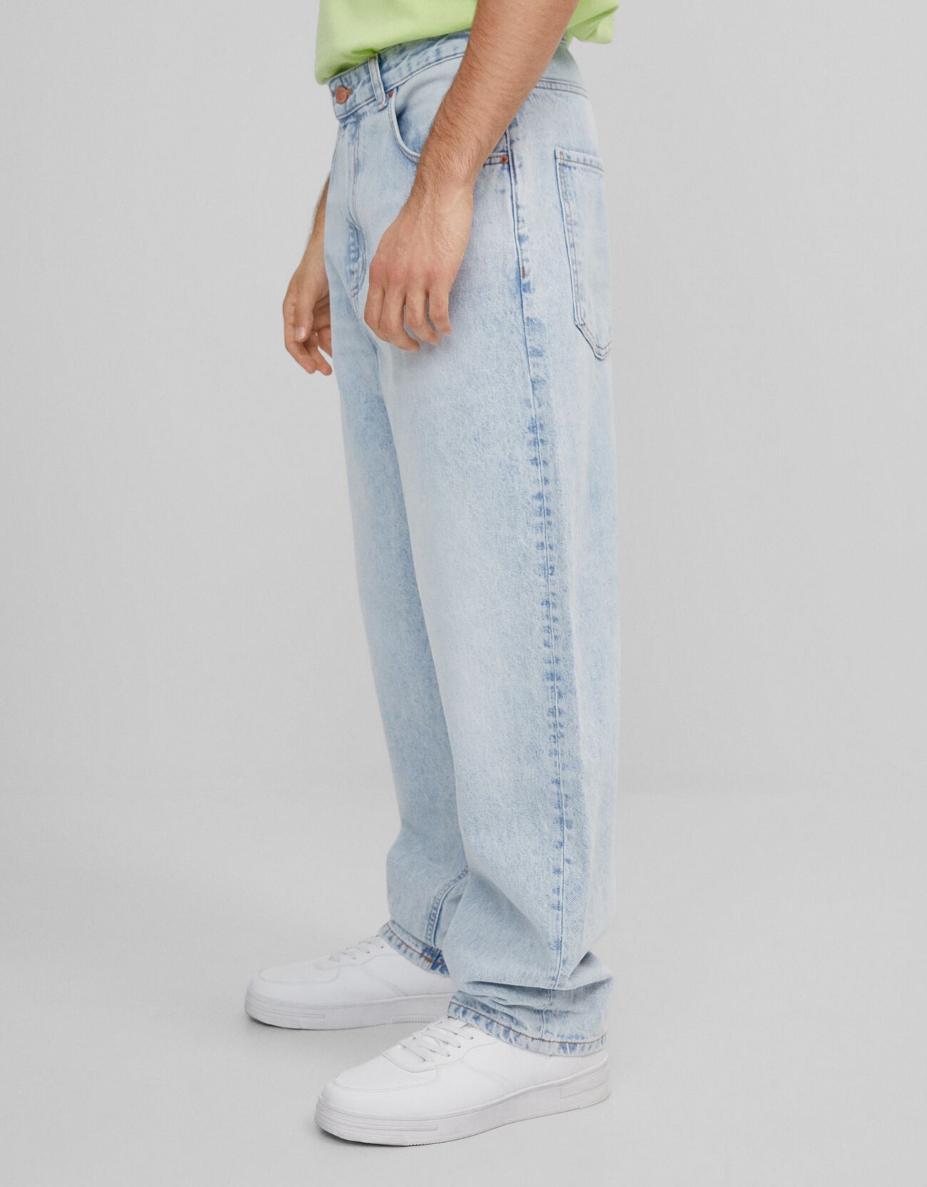 Blugi Largi 90 S Garfield Bershka Bershka Romania