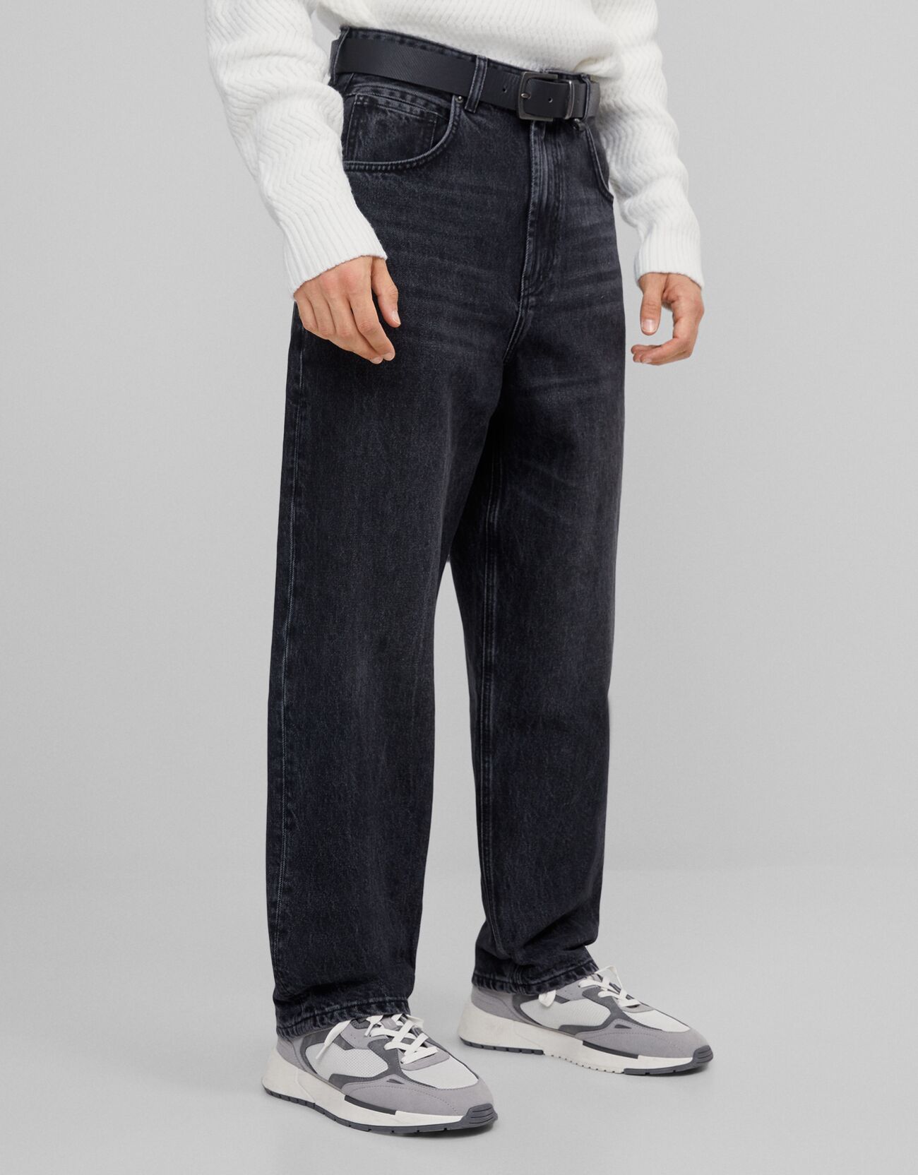 Wide-leg '90s jeans - Jeans - Man | Bershka