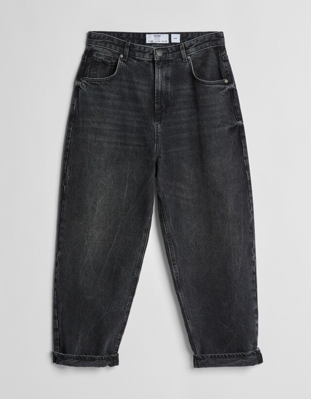 Wide-leg '90s jeans - Jeans - Man | Bershka