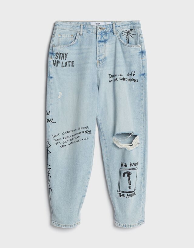 graffiti jeans