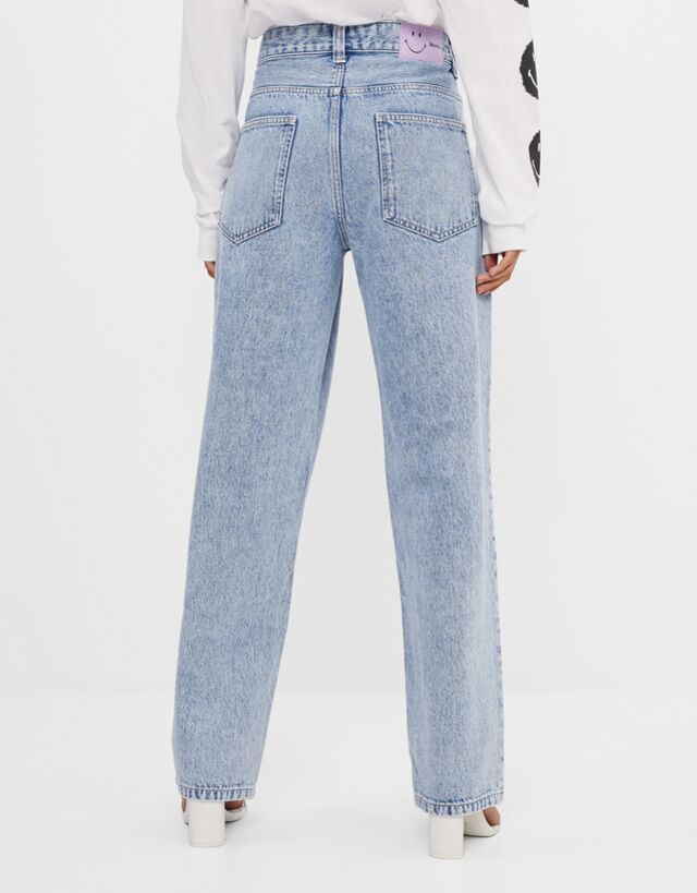 bershka jeans smiley