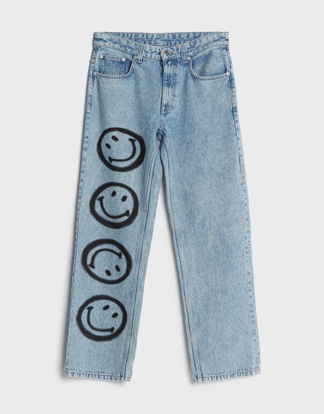 90s Smiley jeans - Denim - Man | Bershka