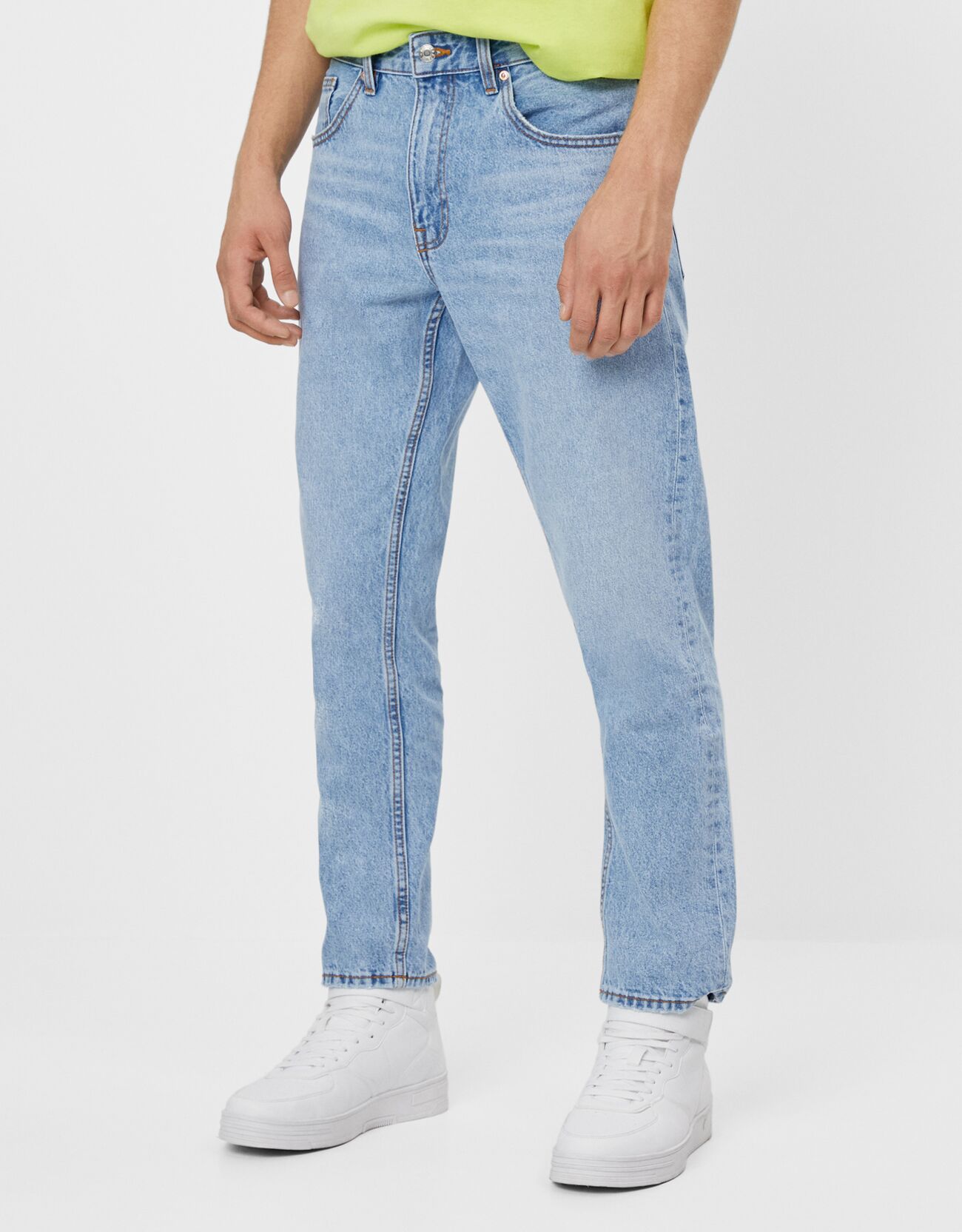 Straight fit vintage jeans - New - Woman | Bershka