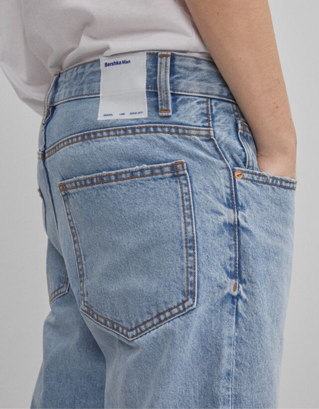 Straight fit vintage jeans - Man | Bershka