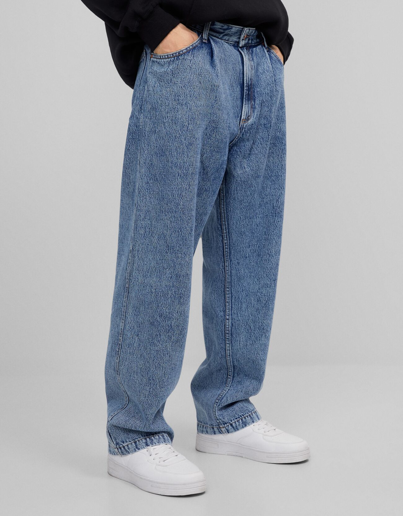Wide-leg jeans - Man | Bershka
