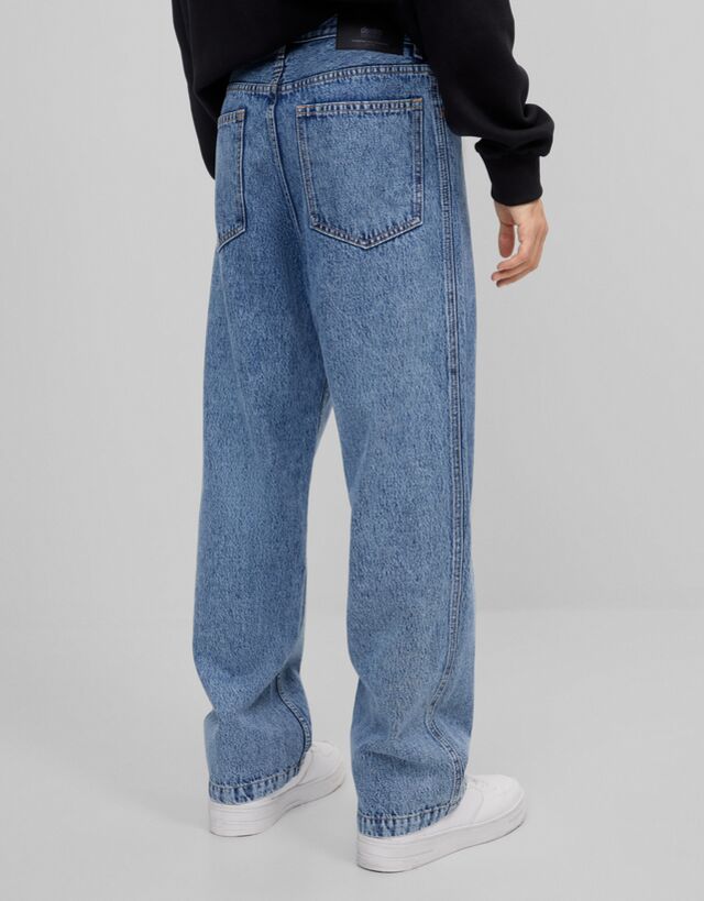 Wide-leg jeans - Man | Bershka