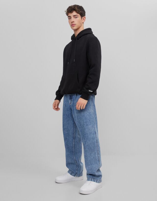 bershka wide leg jeans mens