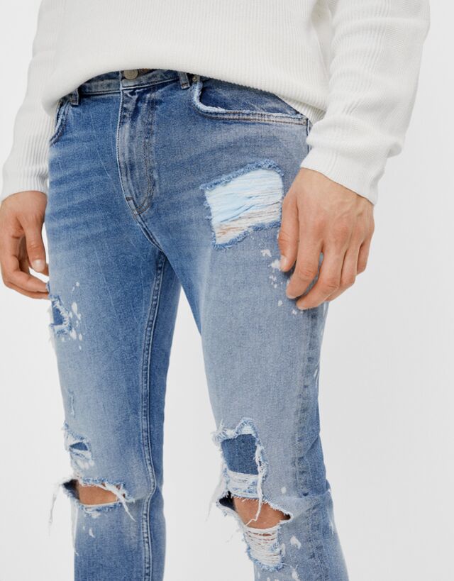Ripped Skinny jeans - Women | Bershka