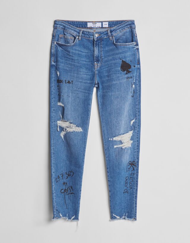 jeans pant damage design