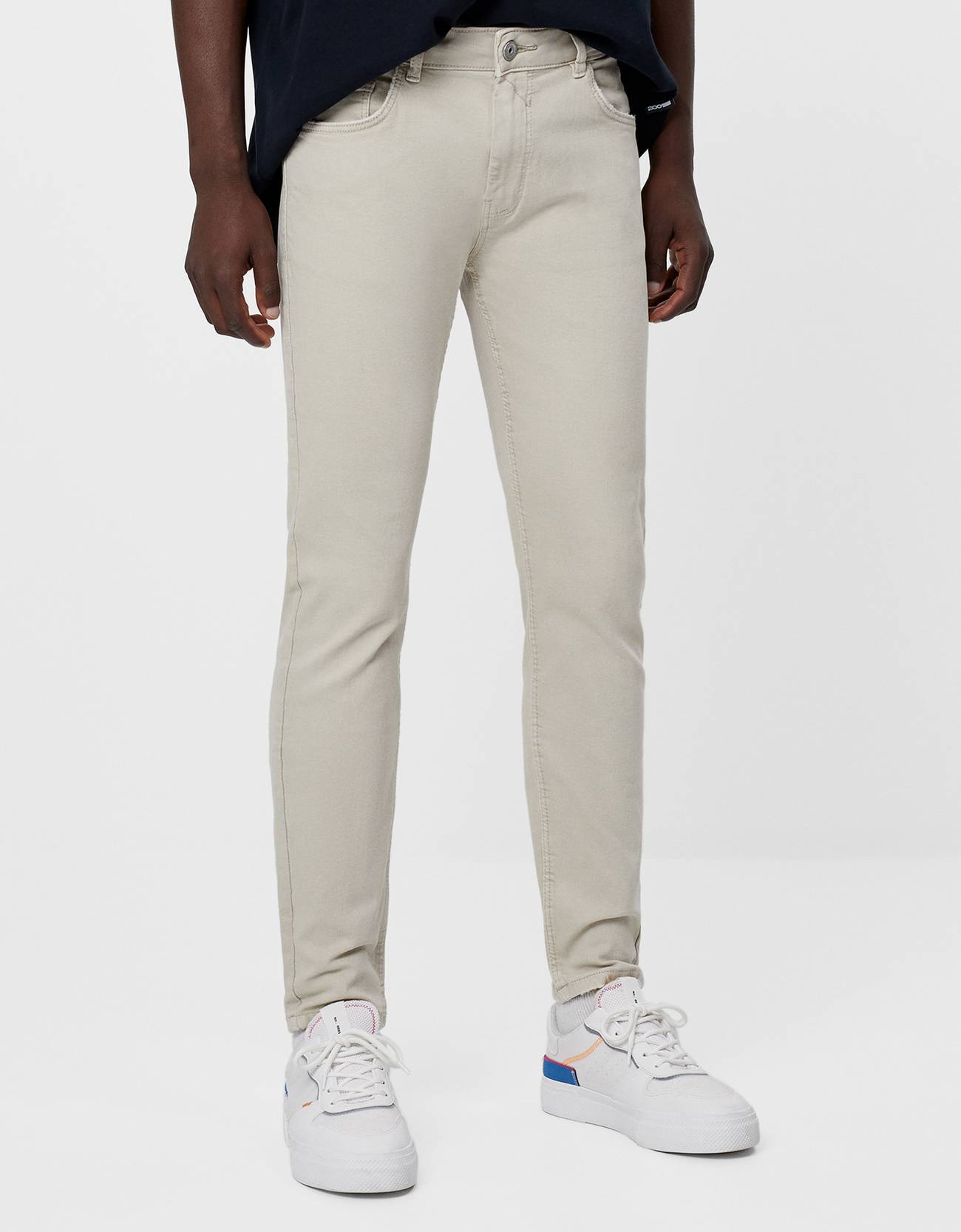 mens stone skinny trousers