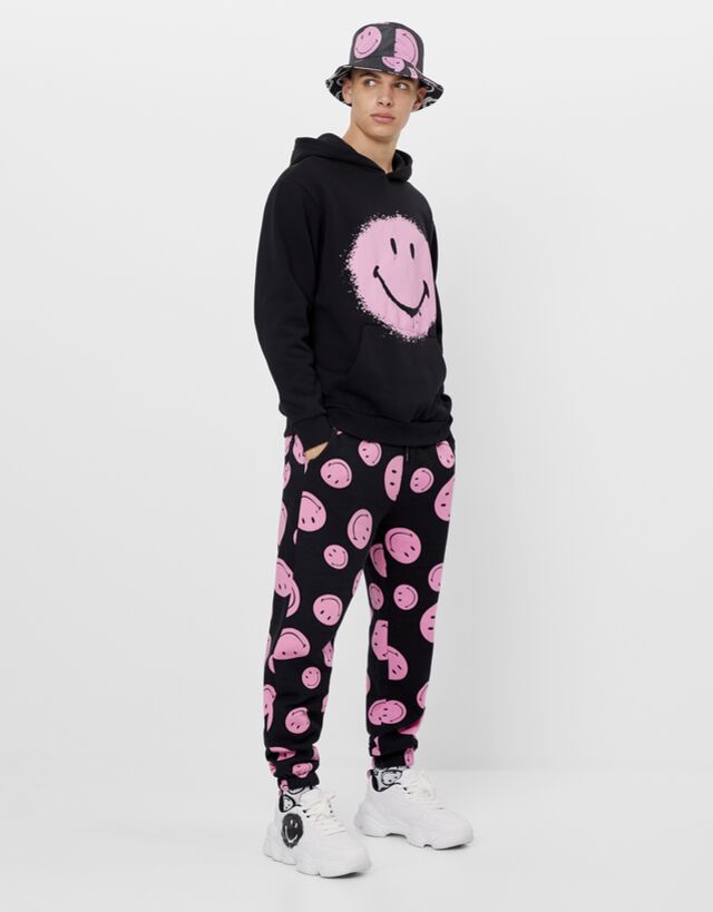 Smiley joggers - Trousers - Man | Bershka