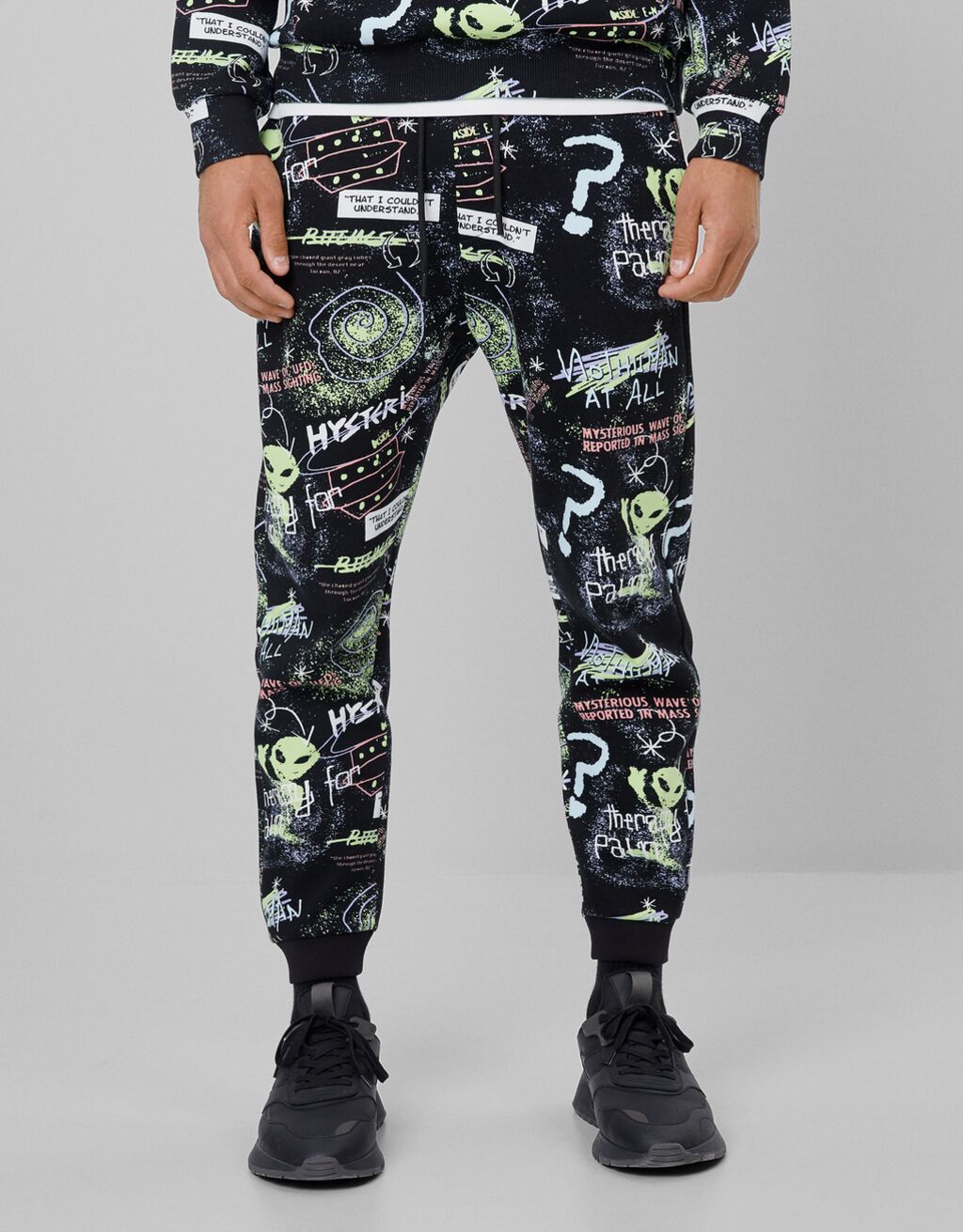 Alien print joggers - Man
