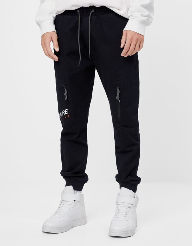 Zipped joggers - Trousers - Man | Bershka