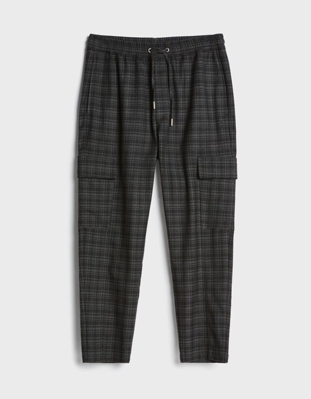 Pantaloni Jogger Quadri Novita Uomo Bershka