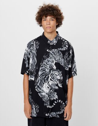 Erkek Desenli Gomlek Modelleri Yeni Koleksiyon Bershka
