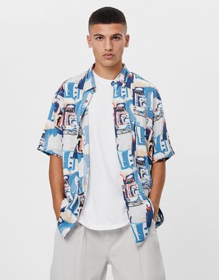 Erkek Desenli Gomlek Modelleri Yeni Koleksiyon Bershka