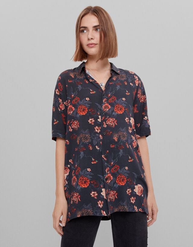 Conan Gray X Bershka Gomlek Conan Gray X Bershka Erkek Bershka