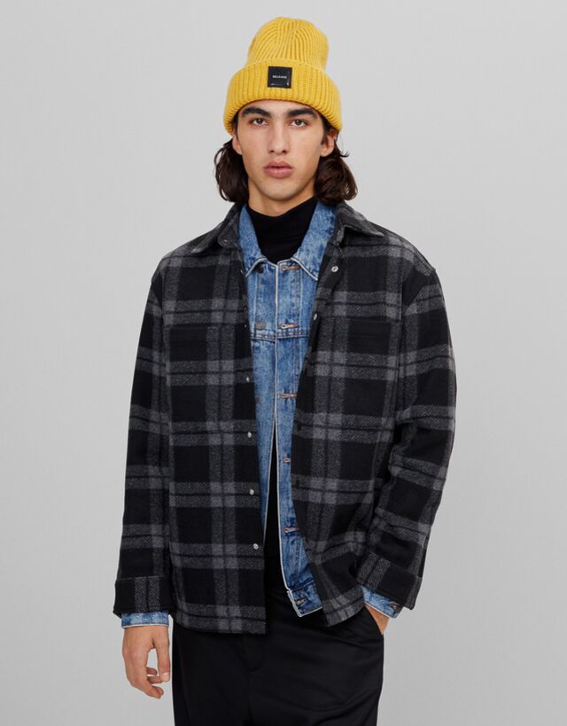 Camicia A Quadri Guida Regalo Uomo Bershka