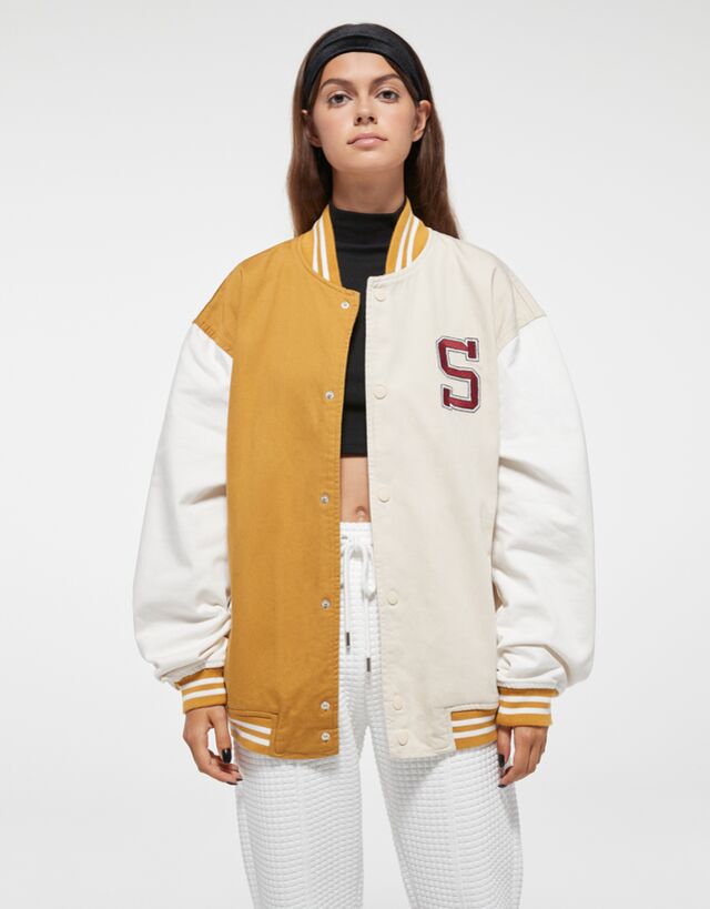 Varsity Snoopy jacket - Woman | Bershka