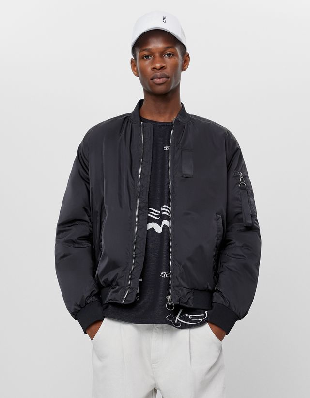 Kapitone Bomber Ceket Ceket Kaban Erkek Bershka